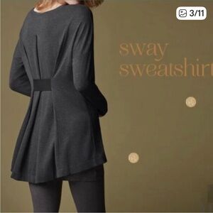 CAbi Dark Gray Tunic Top